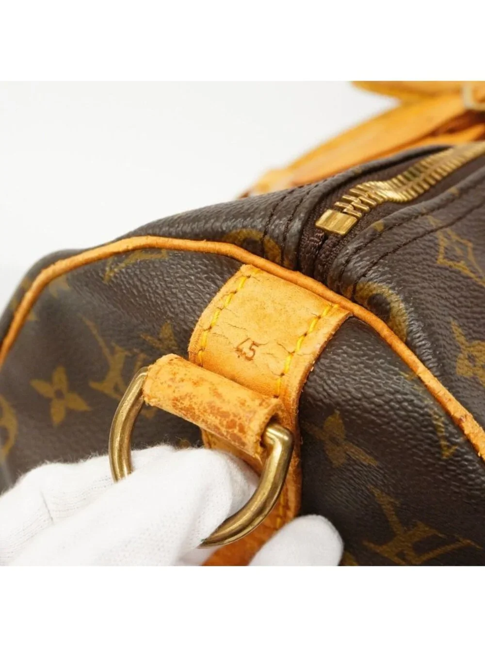 Louis Vuitton Boston Bag Monogram Keepall Bandouliere 45 Brown